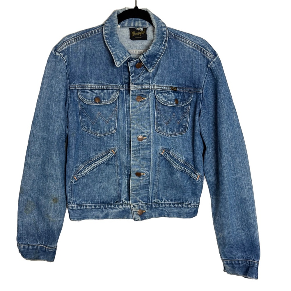 Vintage 70’s Wrangler Denim Jacket sz 38/Small